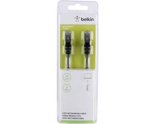 Belkin - Cordon de raccordement - RJ-45 (M) pour RJ-45 (M) - 1 m - CAT 6 - sans crochet