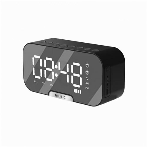 Enceinte Bluetooth Q5 Réveil Portable Noir