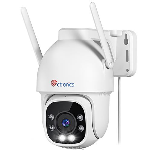 Caméra de Surveillance CTRONICS 3G/4G avec Carte SIM Incluse, Vision Nocturne Couleur 30m, Détection Humaine et Suivi Automatique, Rotation 360°, Audio Bidirectionnel, Stockage Flexible, Étanchéité IP66