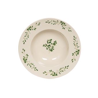 Assiette à pâtes Appoline verte 27 cm (lot de 6) - Table Passion - Vert - Grès - 1