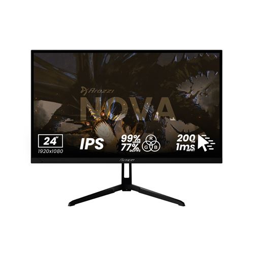 Arozzi Nova 24" IPS, 200Hz – Noir