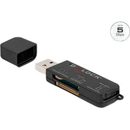 Non Communiqué Delock Lecteur De Carte, Externe, Usb 3.2 Gen1, Type A, 3 En 1
