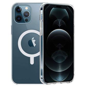 Coque pour iPhone 14 PRO MAX - Silicone Transparent avec Cercle magnétique intégré Phonillico® - 1