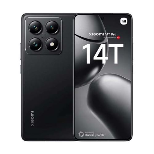 Smartphone Xiaomi 14T Pro noir RAM 12 Go stockage 512 Go