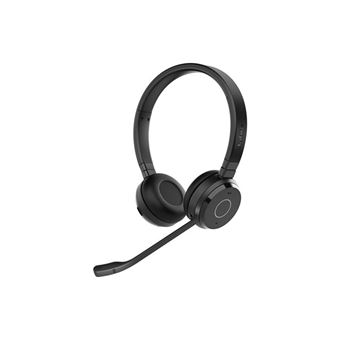 Jabra Evolve 65 TE Stereo - Headset - op oor - Bluetooth - draadloos - USB-A- via Bluetooth-adapter - ruisisolatie - UC-gecertificeerd - 1