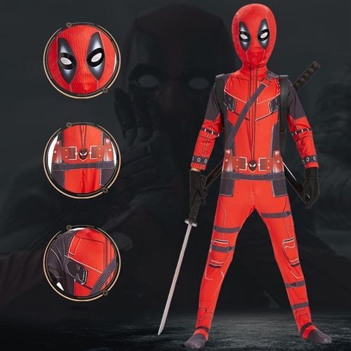 Diudiul Deadpool Deluxe pour Enfants Action Costumes et Accessoires Costume  Party Cosplay Costumes (Rouge, 110-125) : : Jeux et Jouets