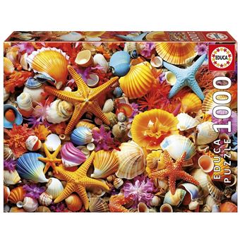 Puzzle 1000 pièces : COLLAGE DE COQUILLAGES - 1