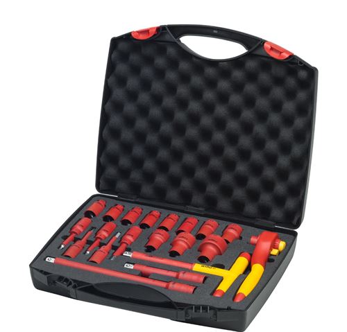 Set Isolato Con Cricchetto Da 1/2' 21 Pz. Con Valigetta (43024) - Wiha