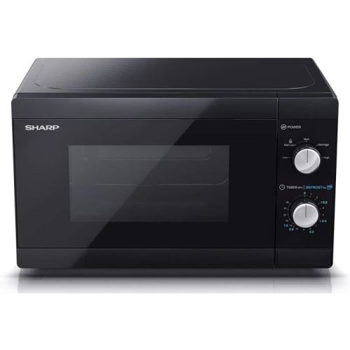 Non Communiqué Noir/Gris Micro-Ondes + Gril Sharp Yc-Ms01e-B 20L 800W 50Hz Acier Inoxydable Verre