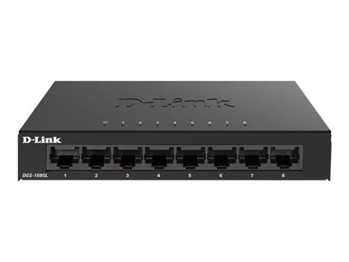 D-Link Dgs 108Gl - Commutateur - Non Géré - 8 X 10/100/1000 - De Bureau