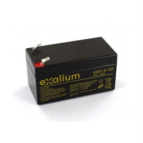 Batterie plomb Etanche - Exalium EXA1.2-12T - 12 V 1.2 Ah