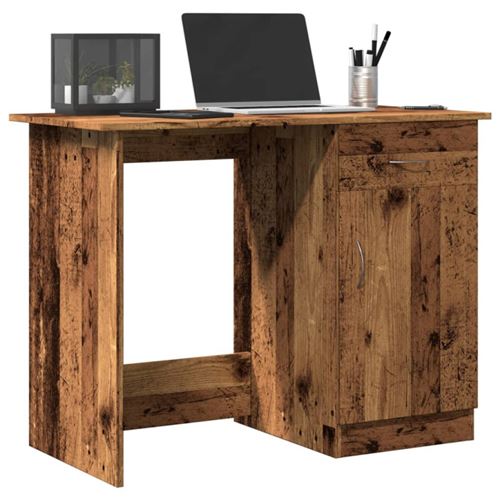 vidaXL - Bureau droit - 100x50x76 cm - Style Industriel - Image 3
