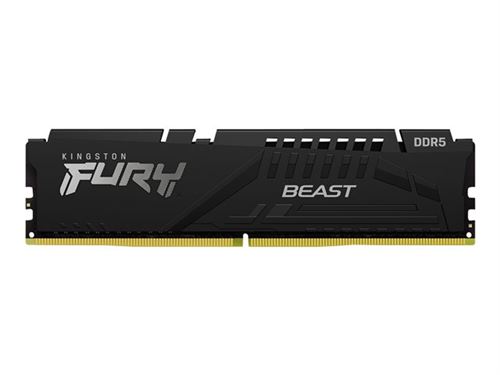Kingston Fury Beast - Ddr5 - Module - 8Go - Dimm 288 Broches - 5200 Mhz / Pc5-41600 - Cl38 - 1.25 V - Mémoire Sans Tampon - On-Die Ecc