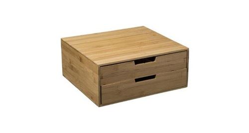 Temu Beige Porte-Capsules Tiroir Bambou - Image 4