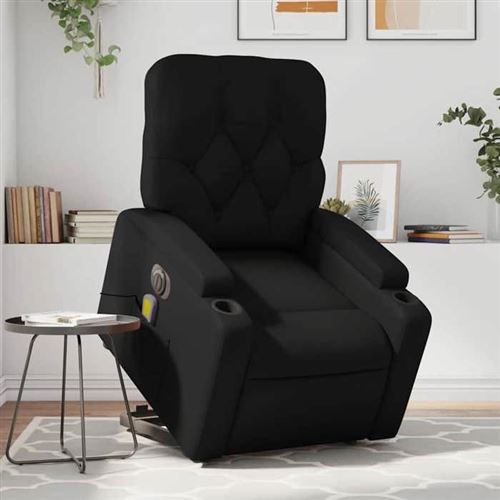 Non Communiqué Noir Vidaxl Fauteuil De Relaxation, Massage, Inclinable Électrique Similicuir
