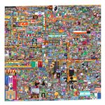 Tableau Toile Pixel Art R/place 2022 - 60x60 Cm - Impression Haute Qualité - Made In France