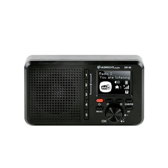 Albrecht DR 86 Radio de table DAB+, FM rechargeable noir - 1