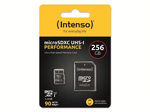 Non Communiqué Intenso Uhs-I Performance 256 Go Microsdxc