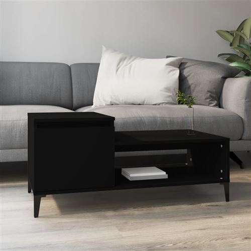 Non Communiqué Noir Vidaxl Table Basse 100X50x45 Cm Bois D'ingénierie821133