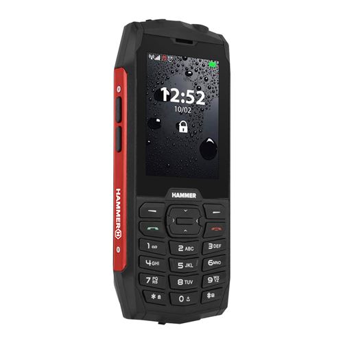 Téléphone HAMMER 4 Résistance IK05 et Waterproof IP68, Rouge