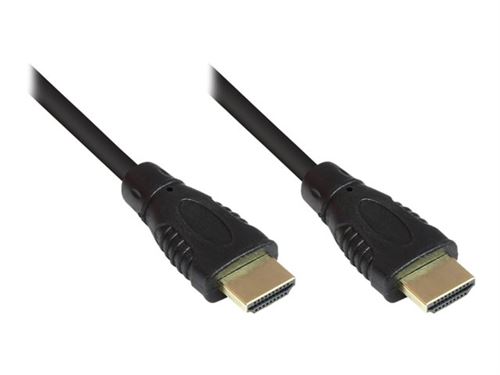 Good Connections - HDMI-kabel met ethernet - HDMI male naar HDMI male - 1.5 m - beschermd - zwart - 4K ondersteuning