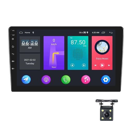 Autoradio Android 9 Pouces Écran Large GPS WiFi Bluetooth Caméra Recul YONIS