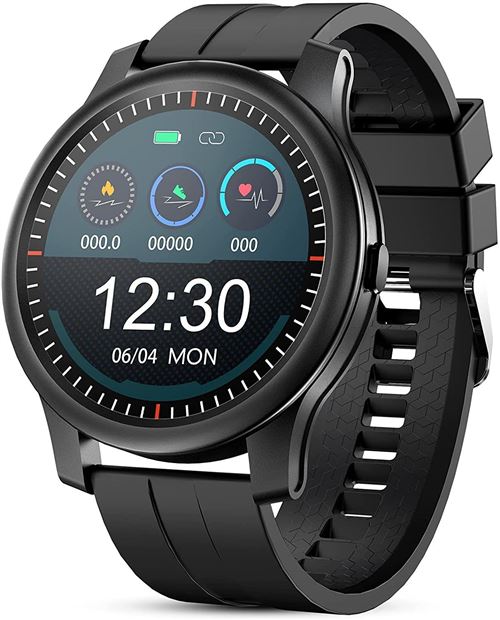 Montre connectée Chronus F12 Étanche Fitness Tracker-Noir-Chronus