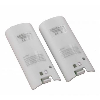 Station de charge 2 Wiimotes + 2 batteries 2800 mah pour manette Nintendo  Wii WiiU - Straße Game ® - Connectique et chargeur console - Achat & prix