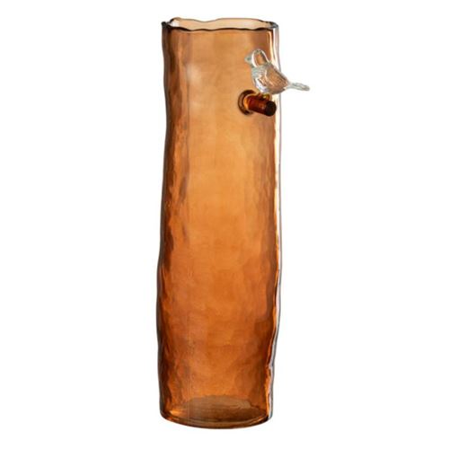 GENERIQUE - Vase Haut Design Oiseau - 32cm - Orange - Image 3