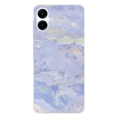 Coque en silicone imprimée compatible Samsung Galaxy A06 Marbre Bleu