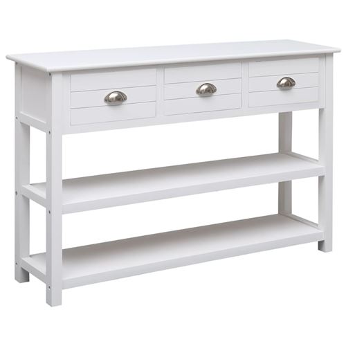 vidaXL Buffet Blanc 115 x 30 x 76 cm Bois