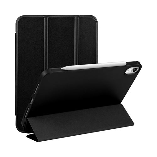Coque silicone liquide pour Ipad Air 11 Pouces (m2) Noir - Evetane&reg; 
