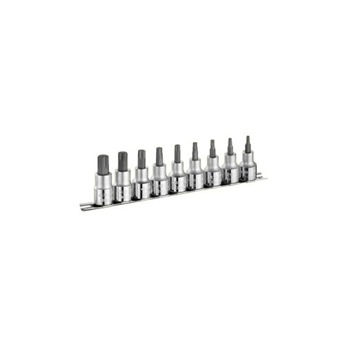 Jeu de 9 douilles EXPERT tournevis 1/2 pour vis Torx