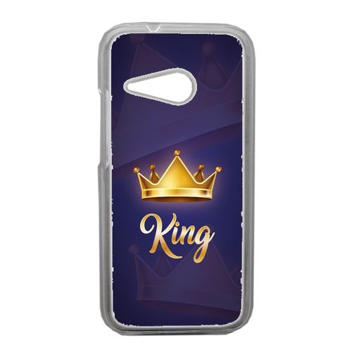 Coque King Fond Bleu Compatible Htc One Mini 2 Transparent