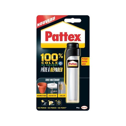 Mastic à réparer Epoxy tube de 64g - PATTEX - 2668475