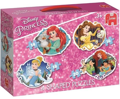 Jumbo Puzzle Disney Princess 4 puzzles 14/16/18/20 pièces
