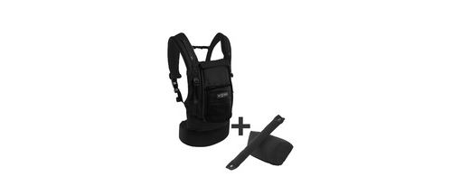 Porte-bébé PhysioCarrier + pack accessoires Tout noir