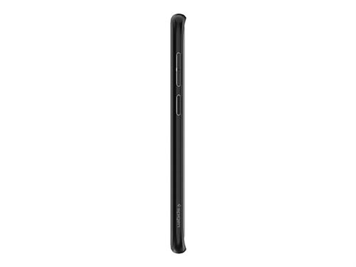 Spigen Liquid Crystal - Achterzijde behuizing voor mobiele telefoon - thermoplastic polyurethaan (TPU) - dof zwart - voor Samsung Galaxy S9+