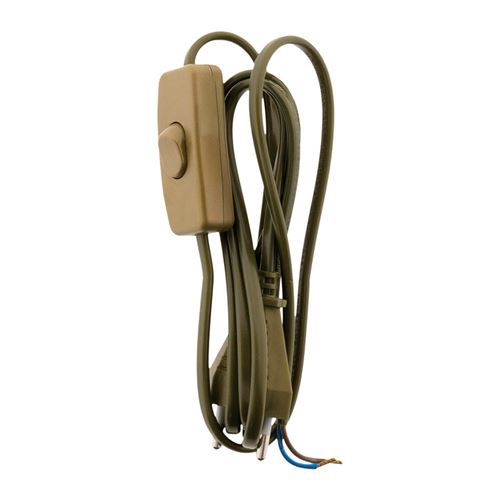 Zenitech-Cordon avec Interrupteur pour luminaire 1,5m Or - Zenitech
