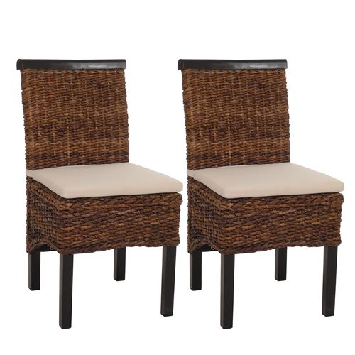 Mendler Clair Lot De 2 Chaise Interieur Non Pliable H. 93 Cm En Bois - Image 3
