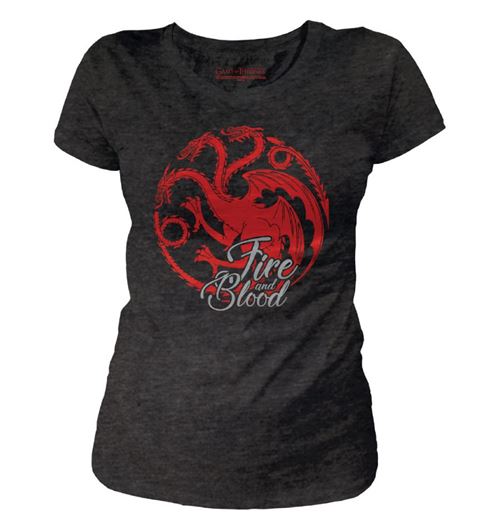 T-shirt Femme Game of Thrones - Fire & Blood