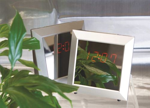 Technoline WQ110 Réveil Argent-Miroir 12 x 5,3 x 12 cm