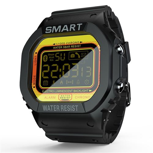 Montre connectée LOKMAT MK22 jaune