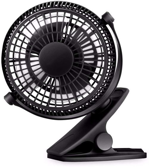 Noir Mini Ventilateur Rechargeable avec 3 Vitesses pour Chambre//Bureau//Ext/érieur Fan de Poche Puissant HAMKAW Ventilo /à Main Silencieux avec Base D/étachable