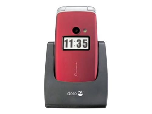 Doro Primo 413 - rouge - GSM - téléphone mobile
