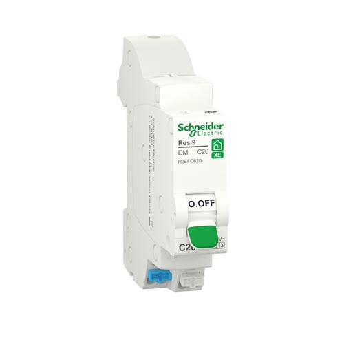 Schneider Electric Noir Disjoncteur Modulaire Resi9 Xe 1P+N Courbe C Embrochable 20A - R9efc620