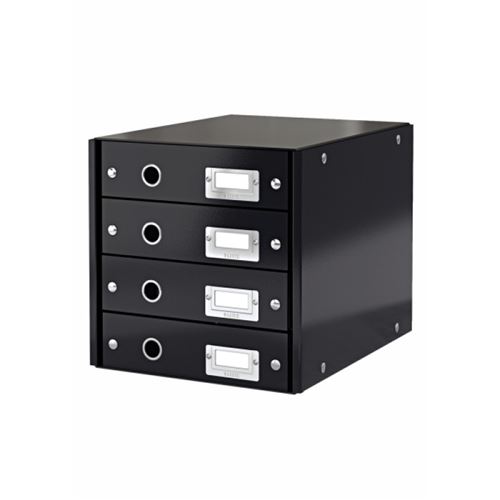Leitz Armoire À Tiroirs Wow Noir 4 Tiroirs