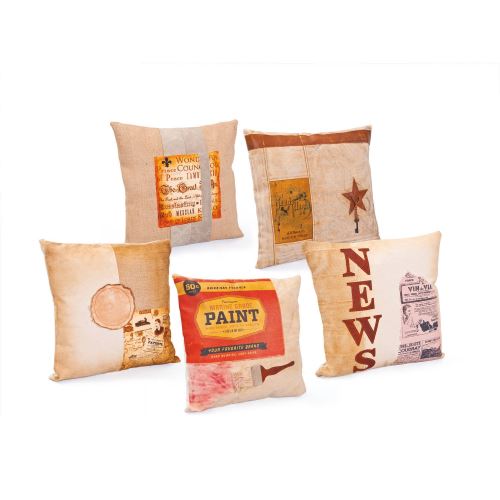Paris Prix - Coussin Déco Vintage Jute lord 45x45cm Naturel