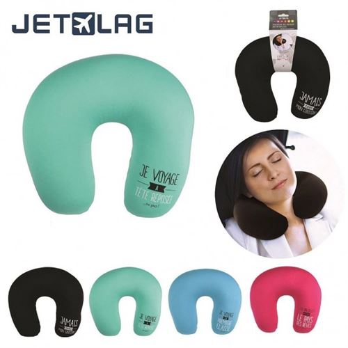 Coussin De Nuque Mousse Mémoire De Forme – Ergonomique, Portable, Idéal Avion, Train, Voiture, Bureau – Avec Sac Et Masque