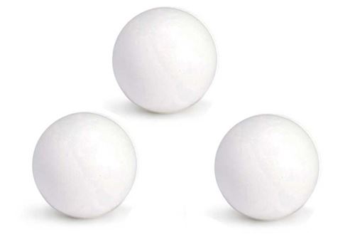 Balles Baby Foot blanches en plastique (vendues par 3) marque Bonzini